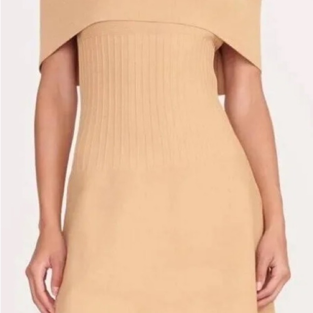 STAUD Tan Mini Dress